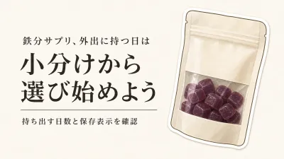 楽天でレビュー数が多い鉄分サプリ・健康食品5選｜小分けとボトルの保存・持ち歩きを比較